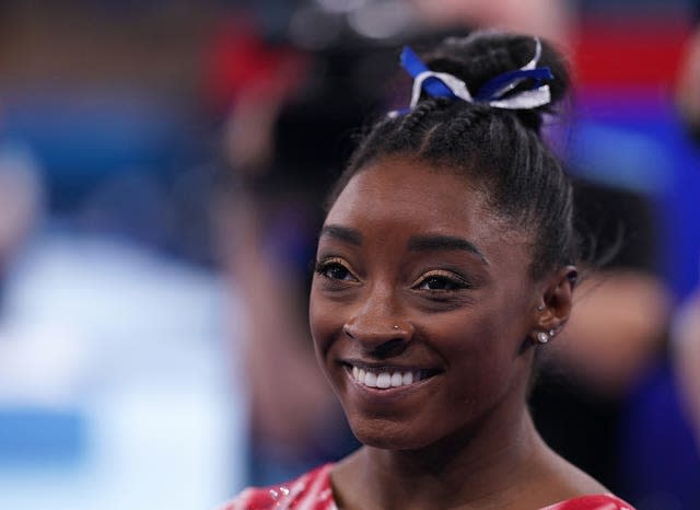 Simone Biles took bronze in the women's beam final 