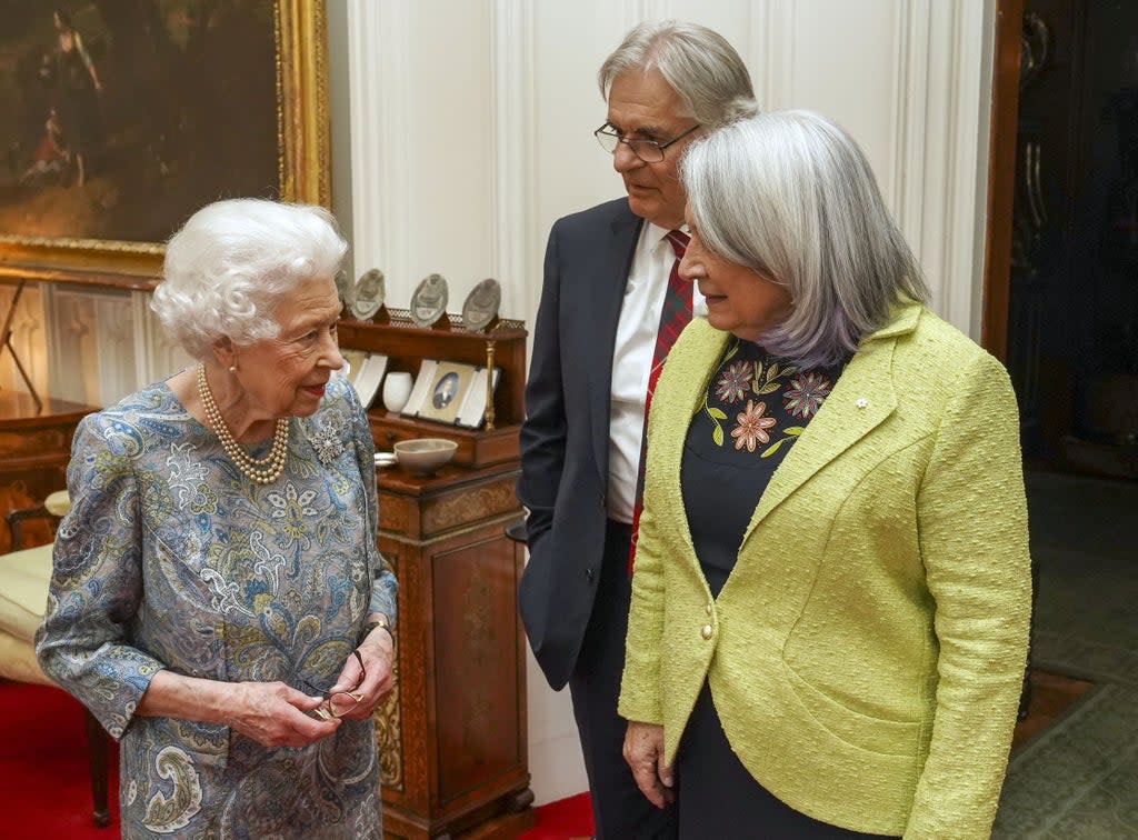 The Queen welcomes Canada’s Governor General Mary Simon (Steve Parsons/PA) (PA Wire)