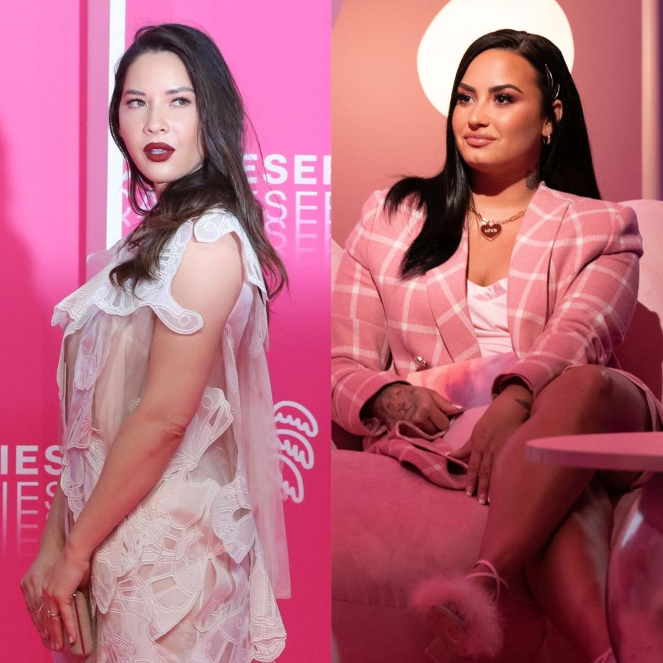 Olivia Munn sat down with Demi Lovato during the first episode of the singer's new Roku series "The Demi Lovato Show," which premieres Friday.