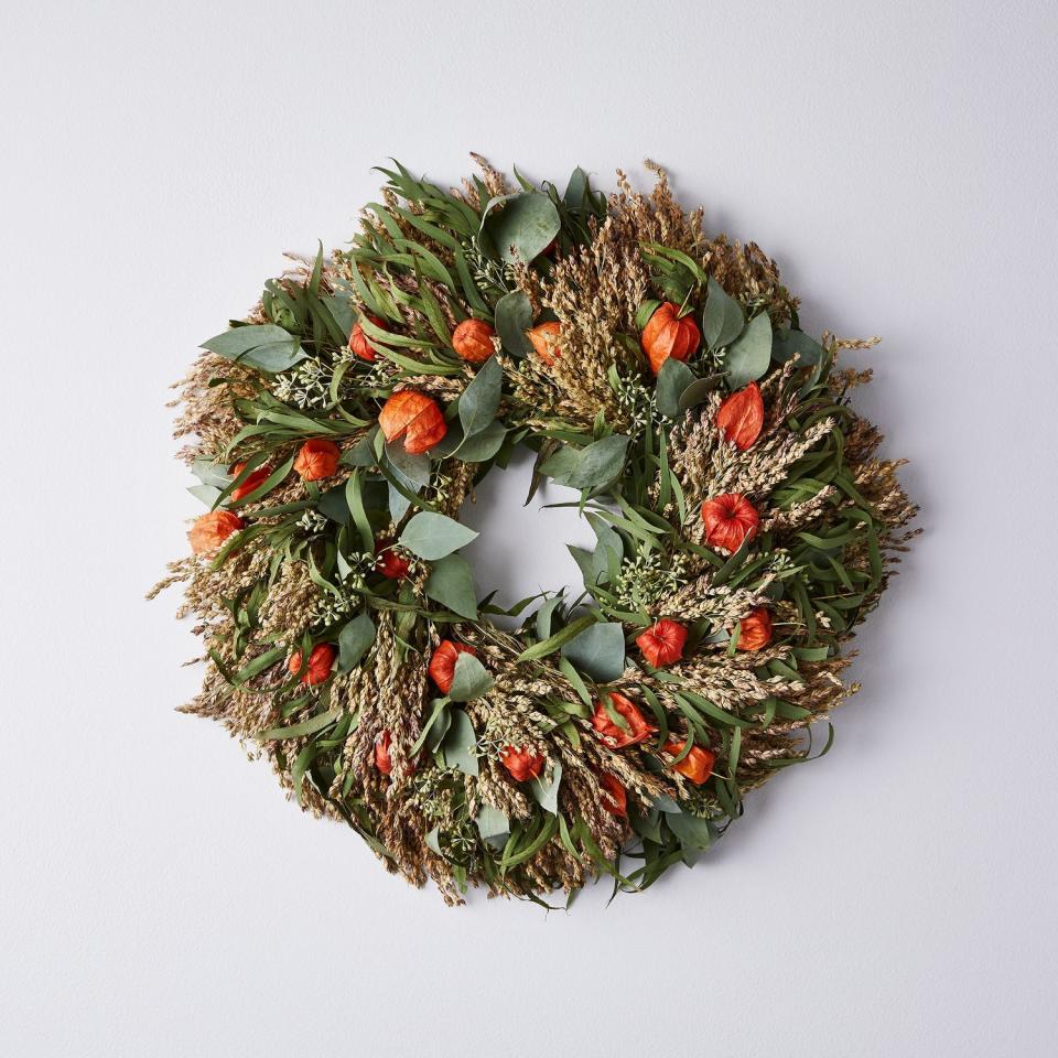 Dried Japanese Fall Harvest Wreath