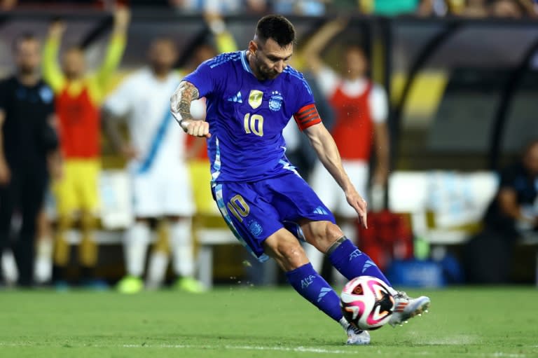 Lionel Messi scored twice as Argentina cruised to a 4-1 friendly win over Guatemala on Friday (Tim Nwachukwu)