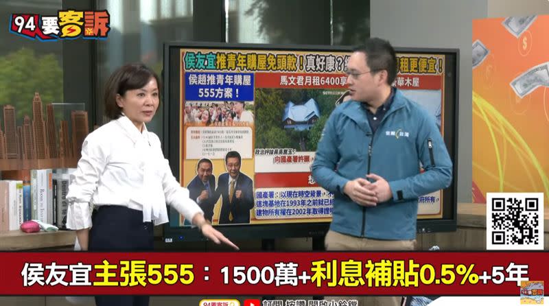 侯友宜主張555：1500萬+利息補貼0.5%+5年（圖／翻攝自94要客訴）