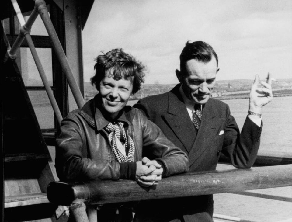 Amelia Earhart and Fred Noonan