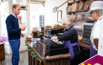 <p>Meanwhile, Prince William stops into a bakery in nearby King's Lynn to see how local businesses are doing as they slowly reopen following coronavirus-related shut-downs.</p>  