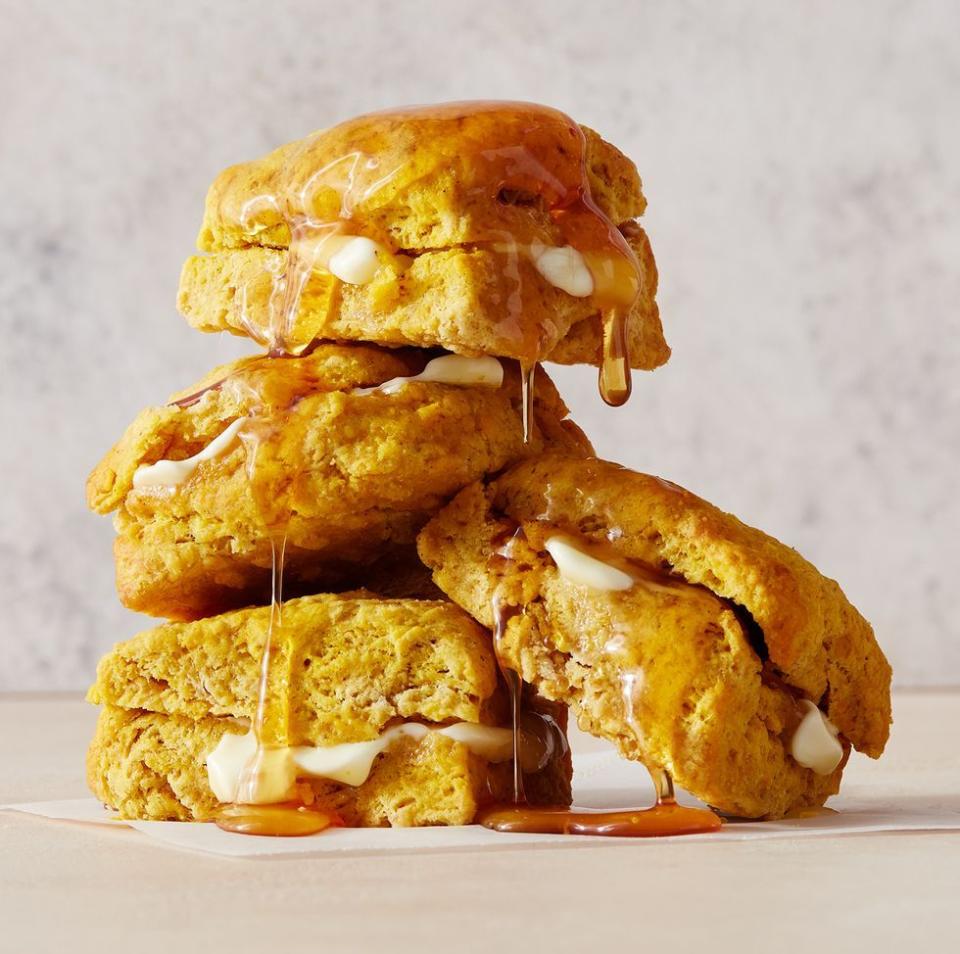 Air Fryer Pumpkin Biscuits