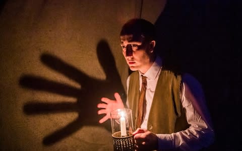 Matthew Spencer in the West End production of The Woman in Black - Credit: Tristram Kenton