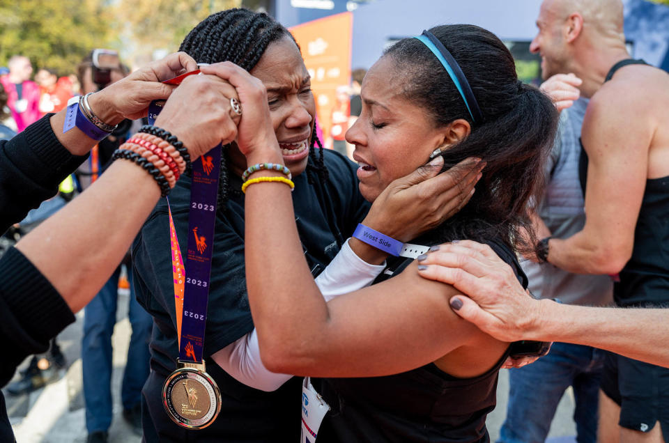 Sheinelle Jones runs NYC Marathon (Nathan Congleton / TODAY)