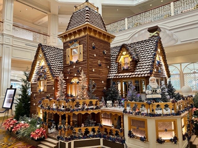 The massive gingerbread house at Disney's Grand Floridian Resort & Spa is always a big draw.