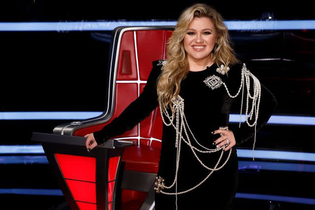 <p>Trae Patton/NBC via Getty</p> Kelly Clarkson on 'The Voice'