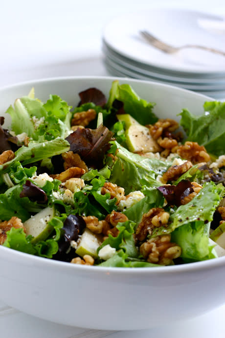 Pear Salad with Walnuts and Feta