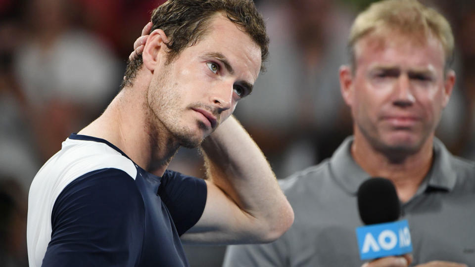 Andy Murray’s ‘farewell’ became the most embarrassing moment of the Australian Open. Pic: Getty