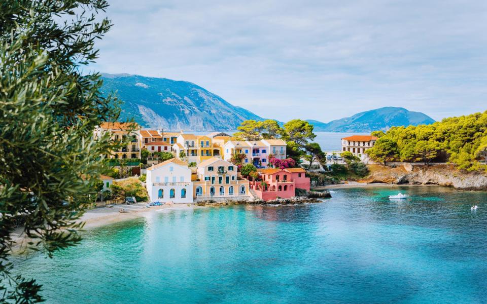 Seafront houses in Kefalonia - Getty