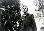 "Halloween" aus dem Jahr 1978 zählt zu den absoluten Horror-Klassikern. Michael Myers, der Mann mit der weißen Maske und dem Küchenmesser, ist legendär und sorgt selbst beim heutigen Anblick noch für Gänsehaut – erst recht, wenn das schwerfällige Atmen aus dem Hinterhalt zu hören ist. (Bild-Copyright: Moviestore Collection/REX)