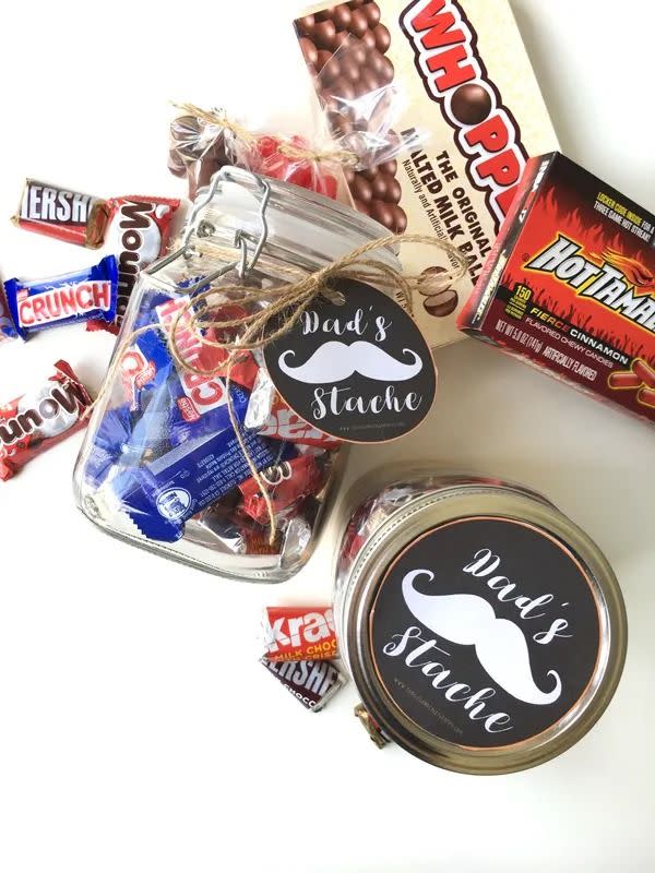 fathers day crafts candy jar