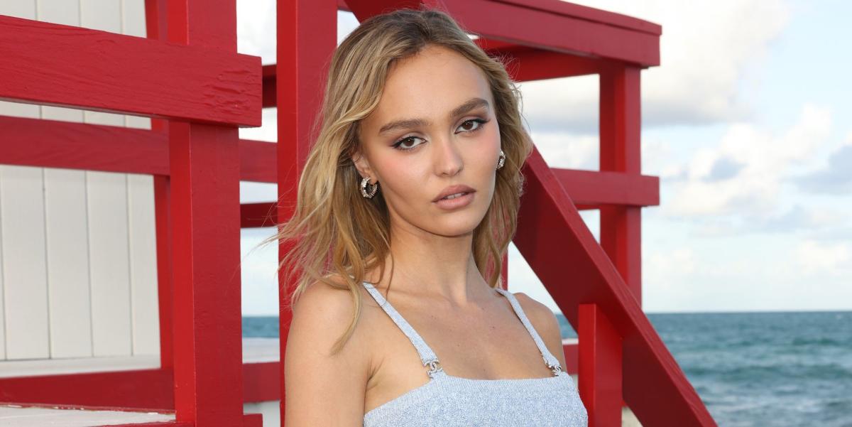 Lily-Rose Depp looks lovely in powder blue as she enjoys a day of high-end  shopping with a pal