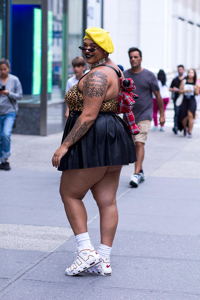 All of the best plus-size street style looks at NYFW