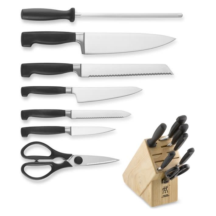 8) Zwilling J.A. Henckels Four Star 8-Piece Knife Block Set