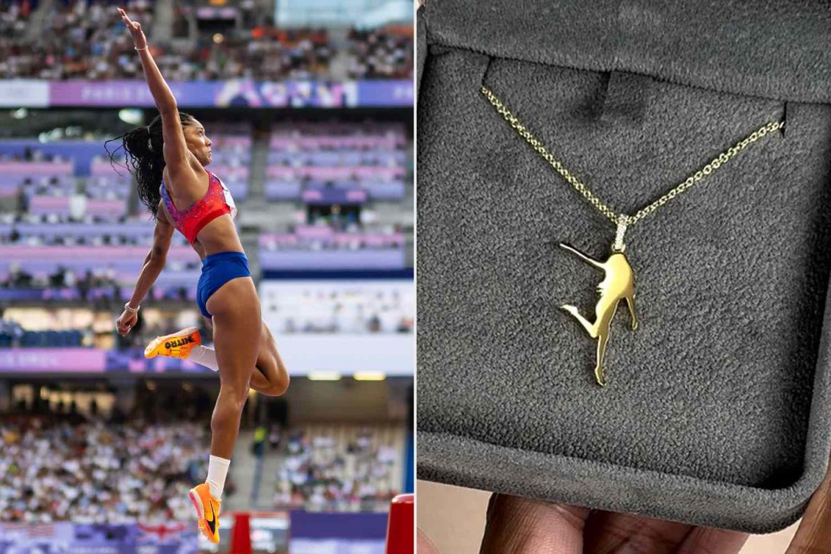 Tara DavisWoodall Won Gold at Paris Olympics Wearing Custom Necklace