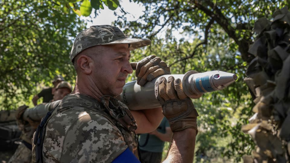 A Ukrainian serviceman pictured near a front line in Zaporizhzhia region. - Viacheslav Ratynskyi/Reuters