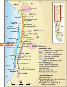 Location of the Algarrobo IOCG Project.