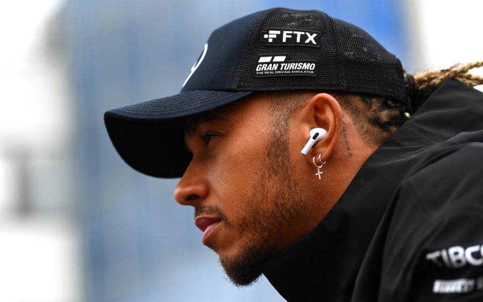Lewis Hamilton of Great Britain and Mercedes looks on from the drivers parade ahead of the F1 Grand Prix of Hungary at Hungaroring on July 31, 2022 in Budapest, Hungary - Dan Mullan/Getty Images