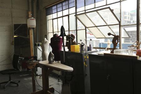 A clothing designer area is pictured at TechShop in the South of Market neighborhood in San Francisco, California April 24, 2014. REUTERS/Robert Galbraith