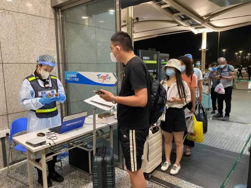 廈門白雲機場門口。（圖／百度）