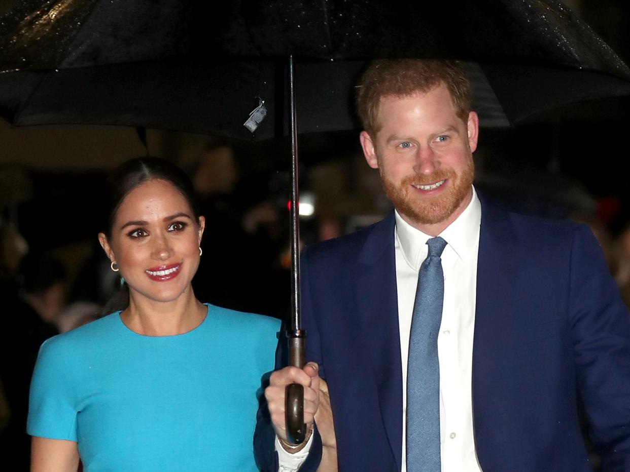 Prince Harry, Duke of Sussex and Meghan, Duchess of Sussex in March 2020 (Getty Images)