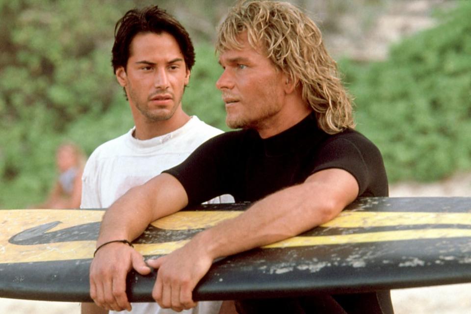 POINT BREAK, Keanu Reeves, Patrick Swayze, 1991. TM and Copyright (c) 20th Century Fox Film Corp. Al