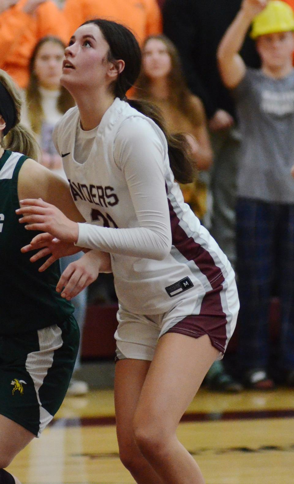 Charlevoix's Bayani Collins went 8 for 8 at the free throw line down the stretch in the fourth to help the Rayder girls top rival Boyne City.