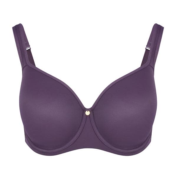 Essential Bodywear Abbie bra in plum.