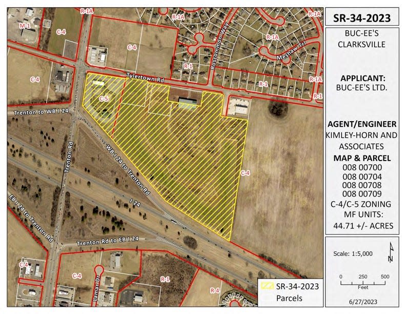 Buc-ee's will sit on about 45 acres off of Exit 1 in Clarksville.