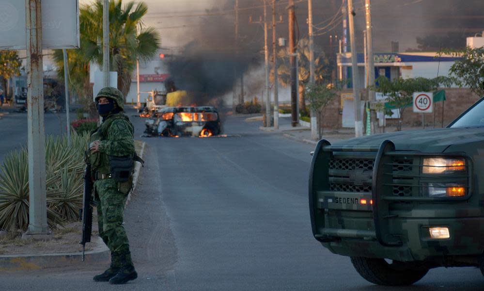 <span>Photograph: Juan Carlos Cruz/EPA</span>