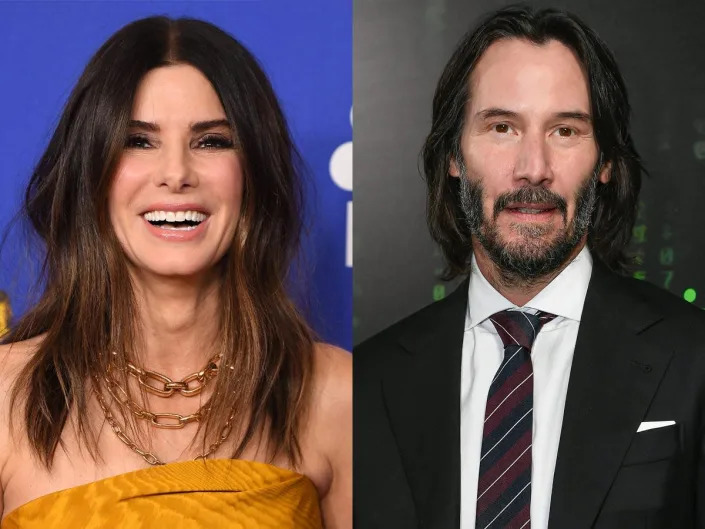 Sandra Bullock and Keanu Reeves.