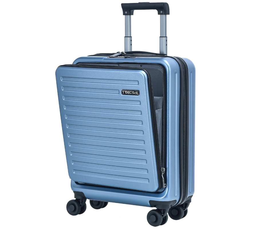 TydeCkare 20 Inch Carry On Luggage with Front Pocket. (PHOTO: Amazon Singapore)
