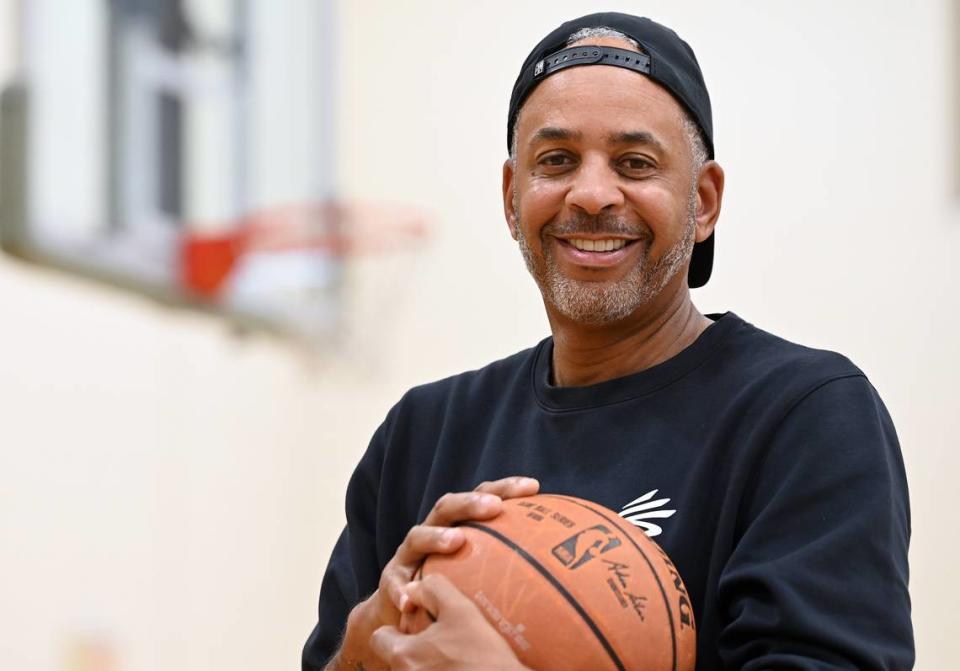 Former Charlotte Hornets forward Dell Curry on Monday, August 7, 2023. Curry is a color commentator for the Charlotte Hornets. He is also the father of NBA stars Steph and Seth Curry.