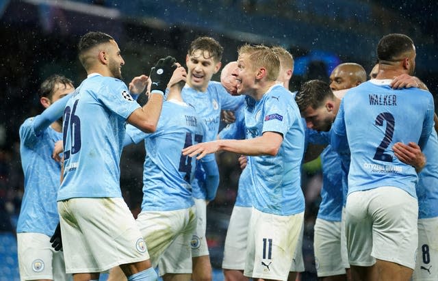 Manchester City celebrate