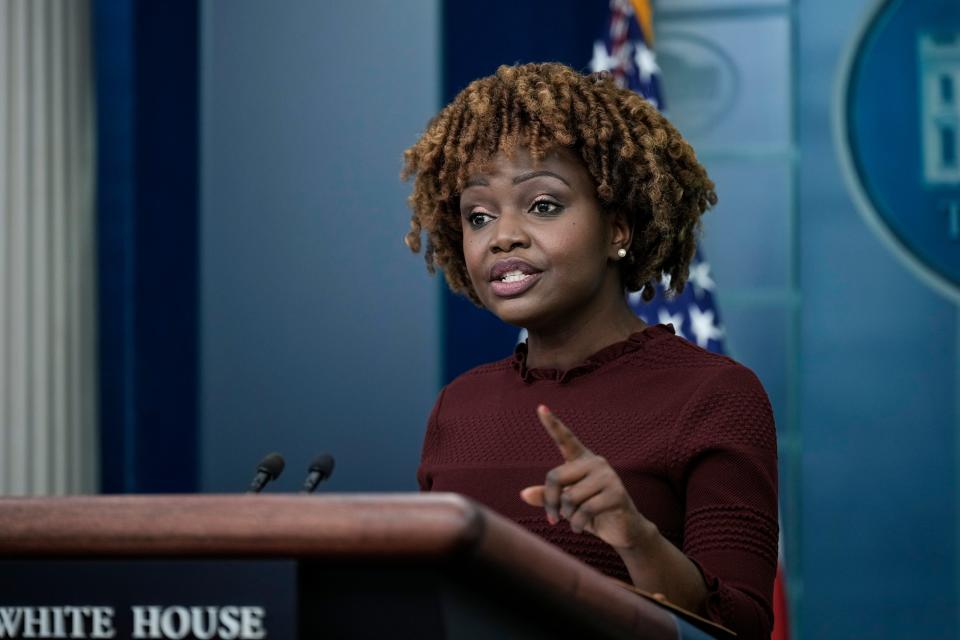 White House press secretary Karine Jean-Pierre