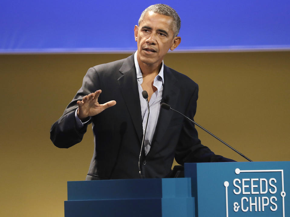 Barack Obama warns climate change could create refugee crisis ‘unprecedented in human history’