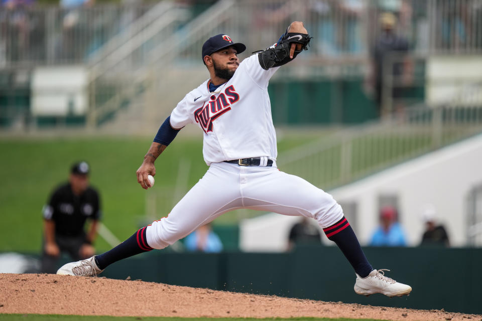 明尼蘇達雙城菜鳥「字母哥」Simeon Woods Richardson。(Photo by Brace Hemmelgarn/Minnesota Twins/Getty Images)