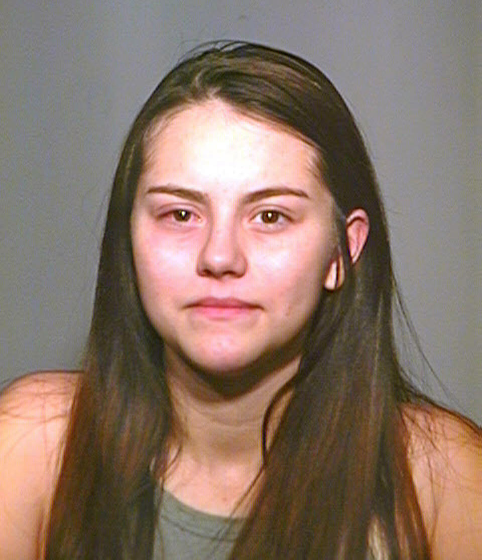 Jenna Folwell,19 searched how to kill an infant child, policy say. Image: AP