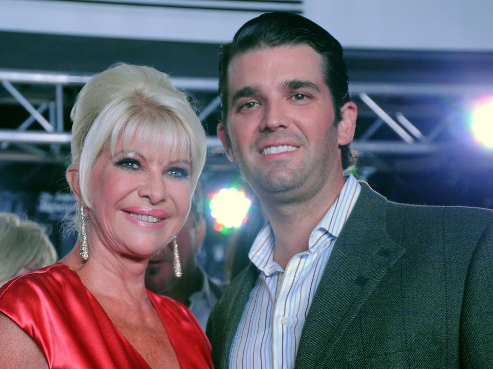 Ivana Trump and Donald Trump Jr. in 2011.