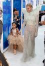 <p>Beyoncé and Blue Ivy arrived to the VMAs in 2016 with sparkly outfits that were bound to impress. Beyoncés added feathers and Blue Ivy's extra tulle differentiate the outfits while still allowing them to be the coolest mother-daughter duo. </p>