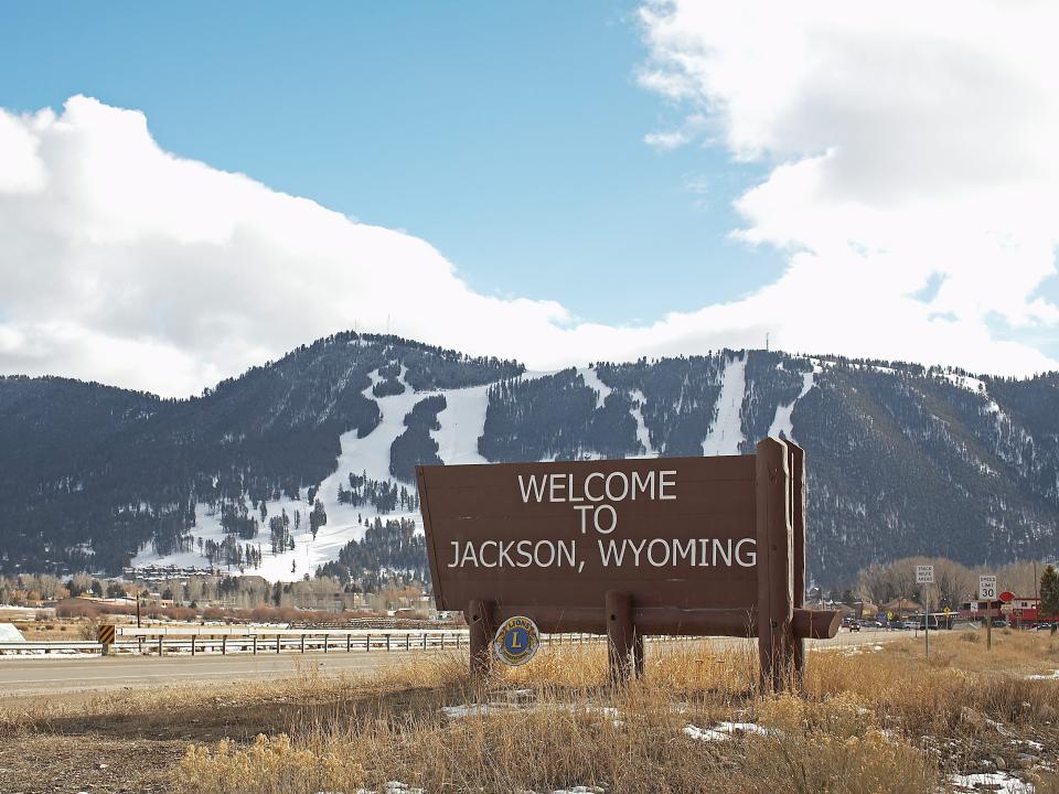 Jackson Hole, Welcome sign