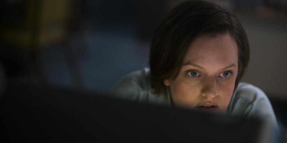 Kirby (Elisabeth Moss) tracks down her attacker in the time-hopping new mystery "Shining Girls."