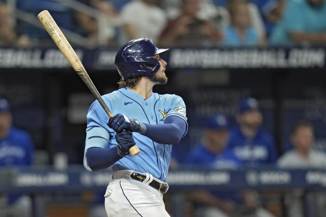 Josh Lowe's 4 RBIs lead Blue Jays over Rays 7-6 as 20-year Junior Caminero  makes debut