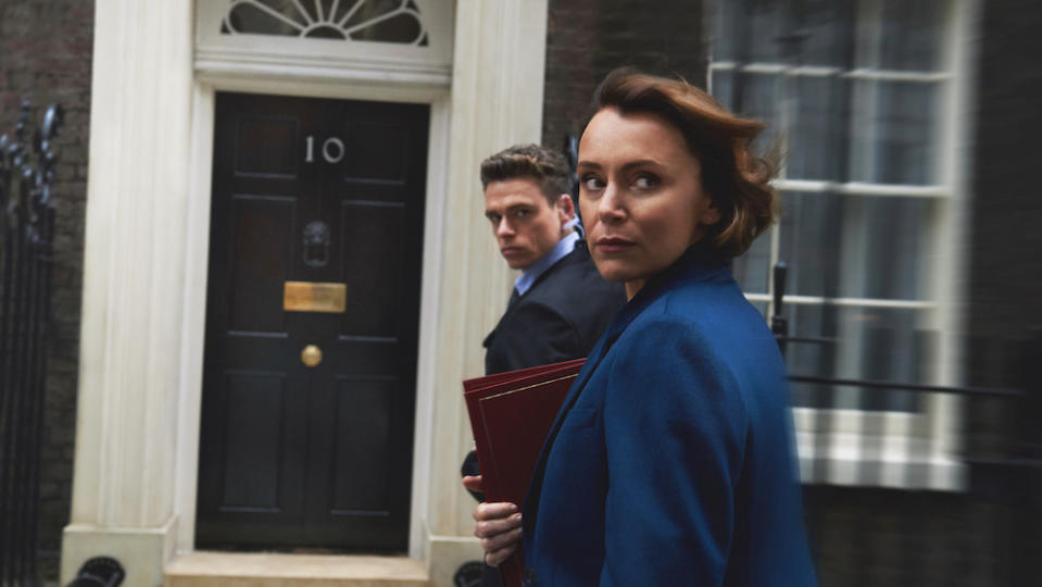 Richard Madden and Keeley Hawes star in Bodyguard (Picture: BBC)