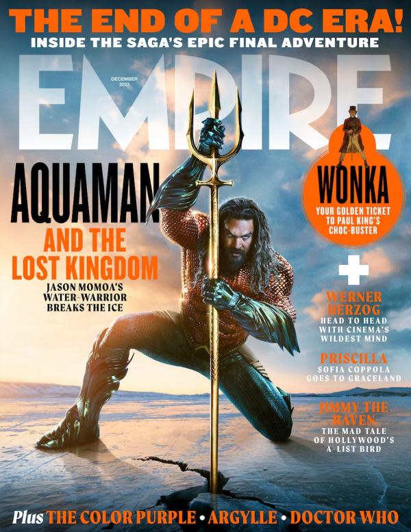Portada de Empire dedicada a Aquaman y el Reino Perdido
