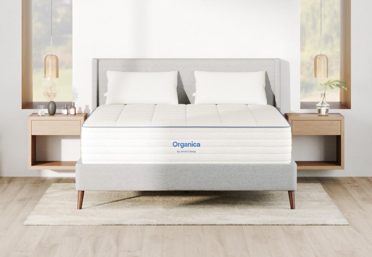 <p><a href="https://go.redirectingat.com?id=74968X1596630&url=https%3A%2F%2Famerisleep.com%2Forganica%2Forganic-mattress%2F&sref=https%3A%2F%2Fwww.womansday.com%2Flife%2Fwork-money%2Fa44965266%2Flabor-day-mattress-sales-2023%2F" rel="nofollow noopener" target="_blank" data-ylk="slk:Shop Now;elm:context_link;itc:0;sec:content-canvas" class="link rapid-noclick-resp">Shop Now</a></p><p>Organica by Amerisleep</p><p>amerisleep.com</p><p>$1049.00</p>