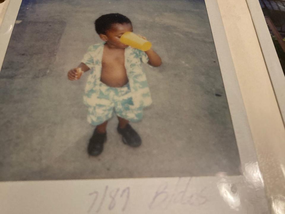 Photo of Lawrence Phillip as a child in Barbados